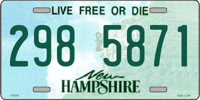 NH license plate 2985871