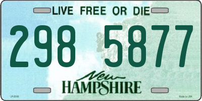 NH license plate 2985877
