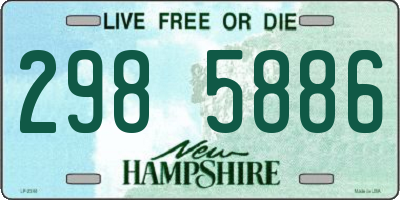 NH license plate 2985886