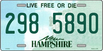 NH license plate 2985890
