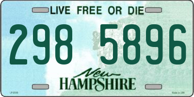 NH license plate 2985896