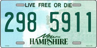 NH license plate 2985911