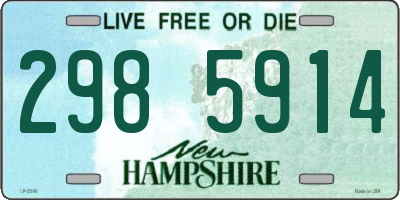 NH license plate 2985914