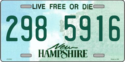 NH license plate 2985916
