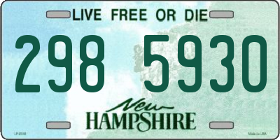 NH license plate 2985930