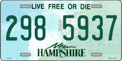 NH license plate 2985937