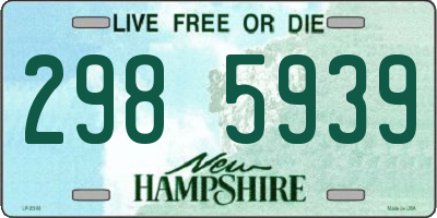 NH license plate 2985939