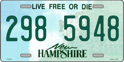 NH license plate 2985948