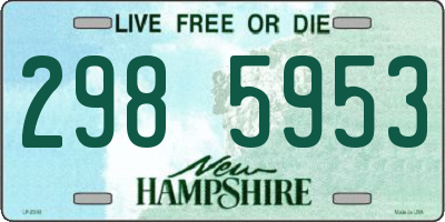 NH license plate 2985953