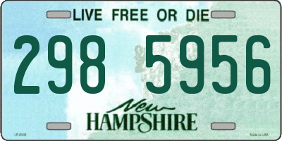NH license plate 2985956