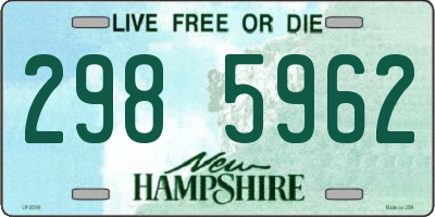NH license plate 2985962