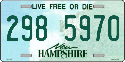 NH license plate 2985970