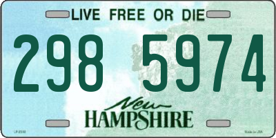 NH license plate 2985974