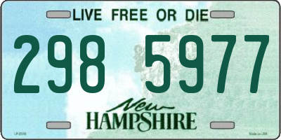 NH license plate 2985977