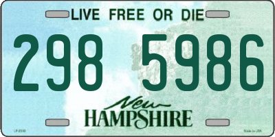 NH license plate 2985986