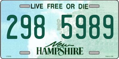 NH license plate 2985989