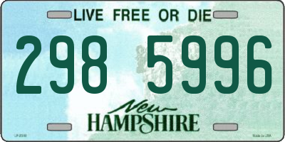 NH license plate 2985996
