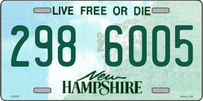 NH license plate 2986005