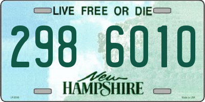 NH license plate 2986010