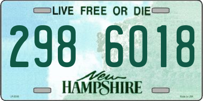 NH license plate 2986018