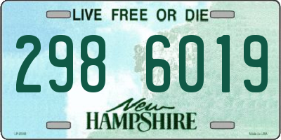 NH license plate 2986019