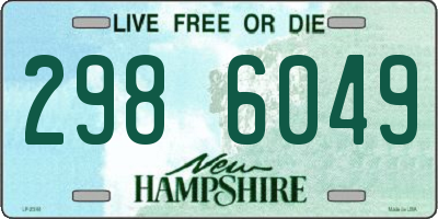NH license plate 2986049