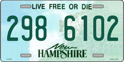 NH license plate 2986102