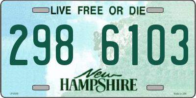 NH license plate 2986103
