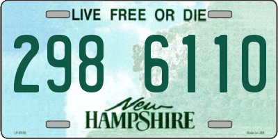 NH license plate 2986110