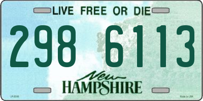 NH license plate 2986113