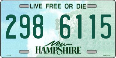 NH license plate 2986115