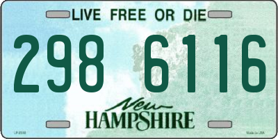 NH license plate 2986116