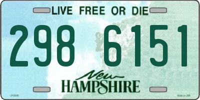 NH license plate 2986151