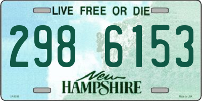 NH license plate 2986153