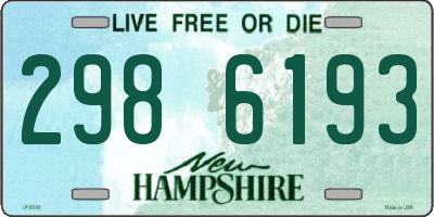 NH license plate 2986193