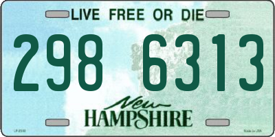 NH license plate 2986313