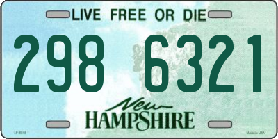 NH license plate 2986321