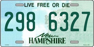 NH license plate 2986327