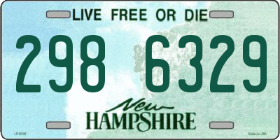NH license plate 2986329
