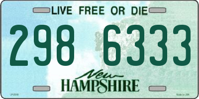 NH license plate 2986333