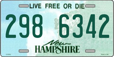 NH license plate 2986342