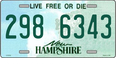 NH license plate 2986343