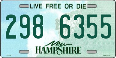 NH license plate 2986355