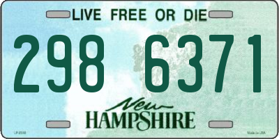 NH license plate 2986371