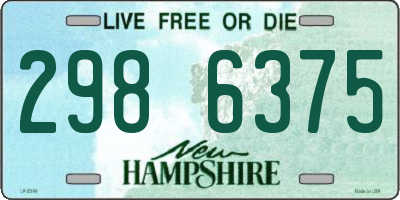NH license plate 2986375