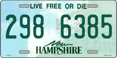 NH license plate 2986385