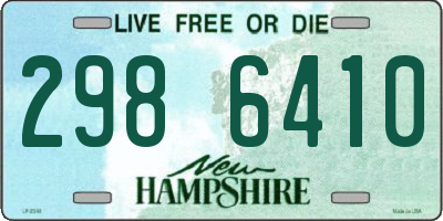 NH license plate 2986410