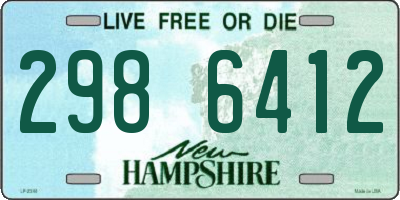 NH license plate 2986412