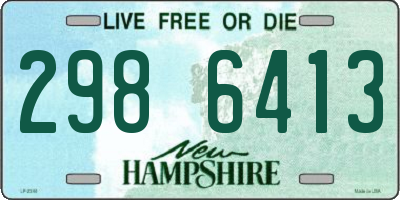 NH license plate 2986413