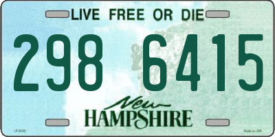 NH license plate 2986415